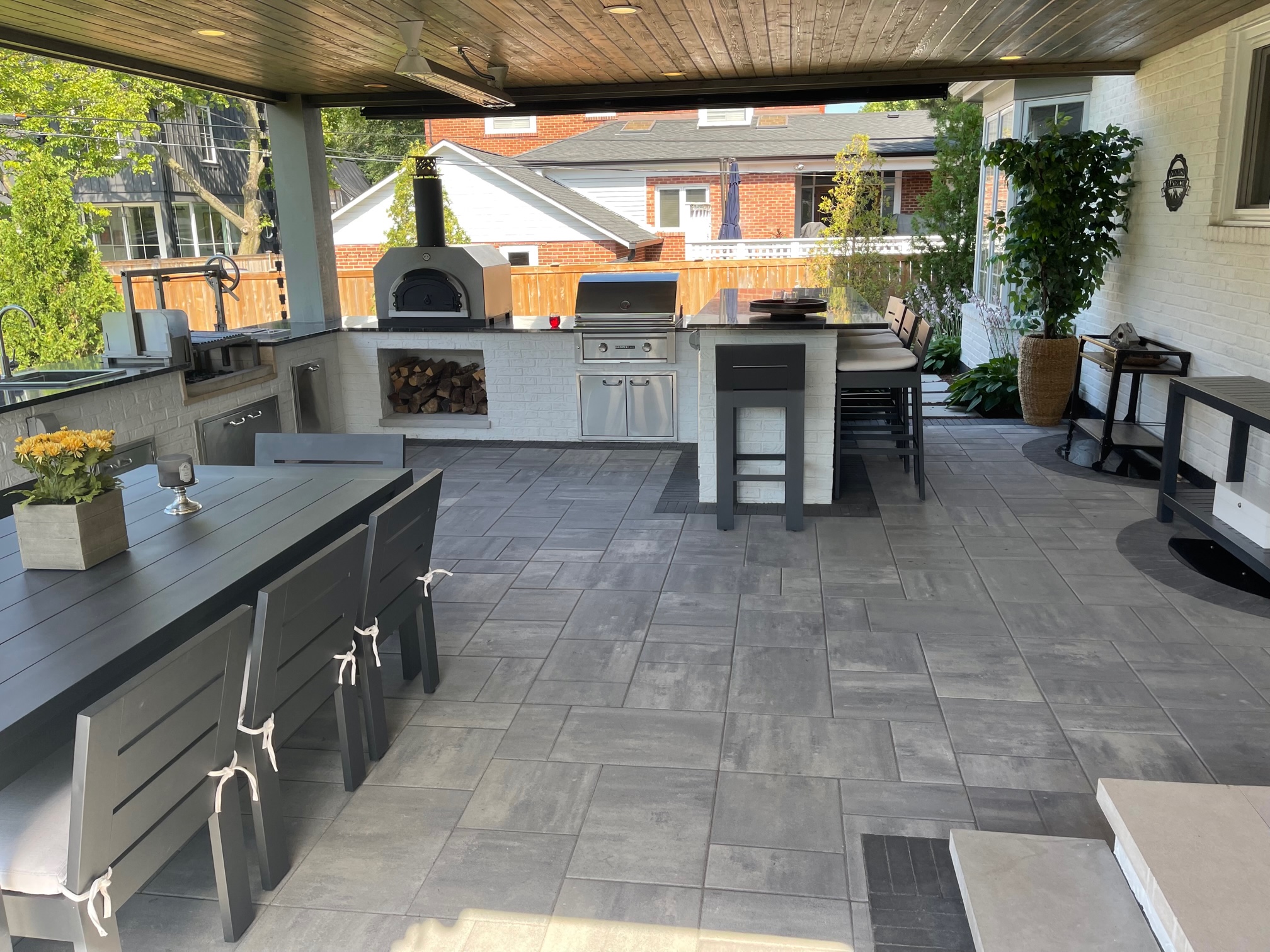 Outdoor kitchen overview