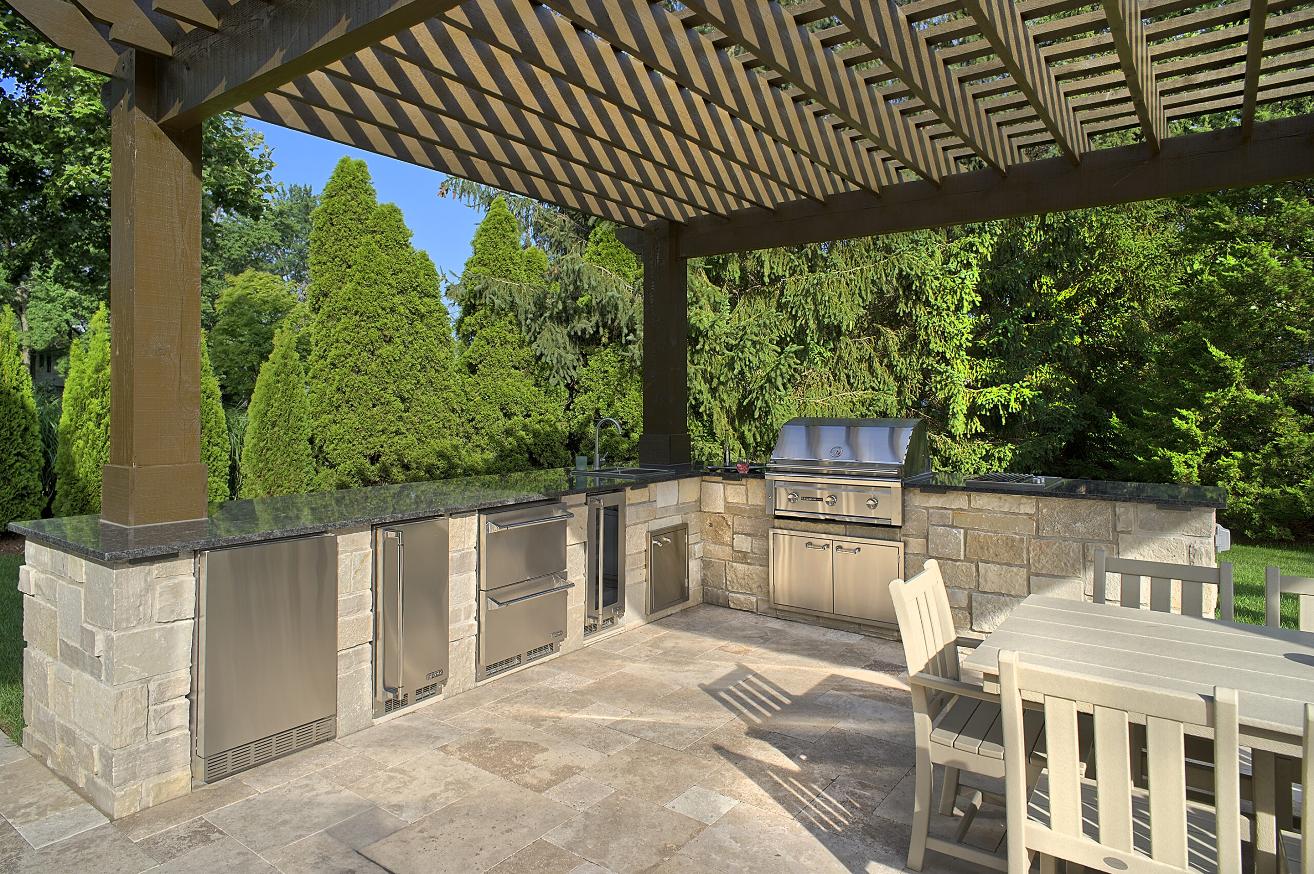 Outdoor kitchen detail