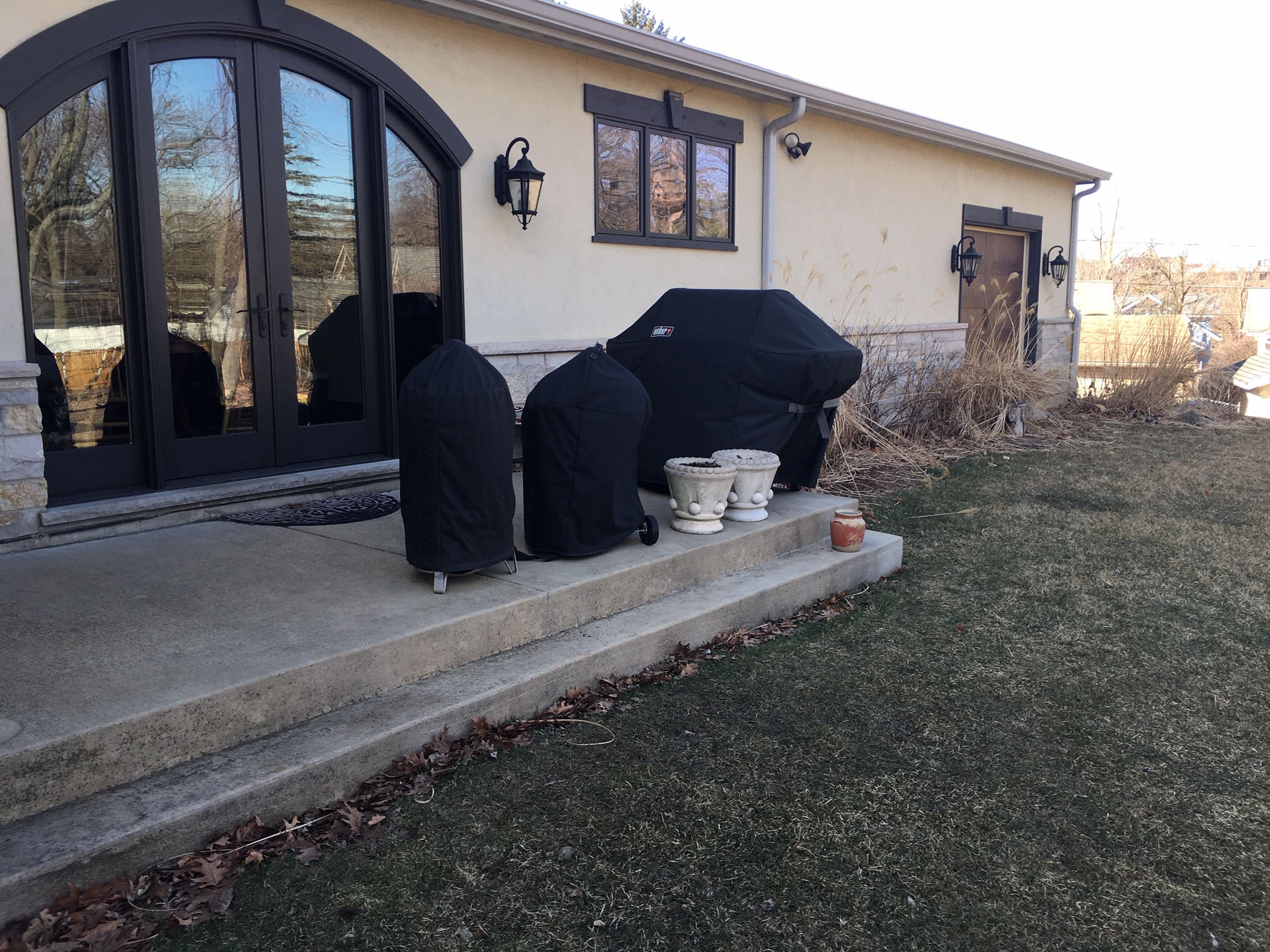 Stone retaining walls