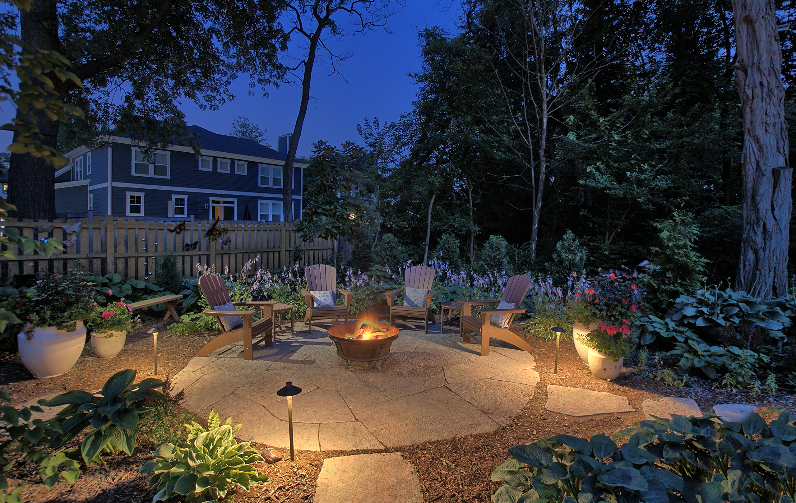Landscape uplighting design